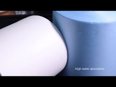 500pcs産業ビスコース乾燥したワイプ25x37cmの多セルロース オイルの吸収剤はペーパー ロールを拭く