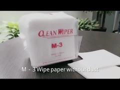 M-3 Nonwoven 9x9クリーンルームのペーパー製造者4x4のほこりのないワイプ